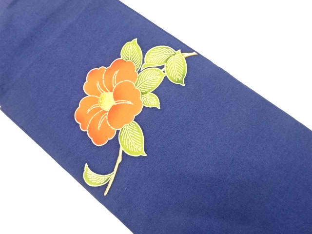 椿模様　名古屋帯